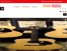 Tablet Screenshot of guzzardomusic.com